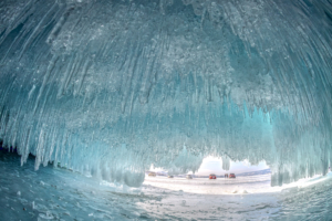 Ice Cave in Lake Baikal