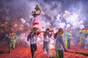 Bombing Handan (a traditional Taiwanese festival)
